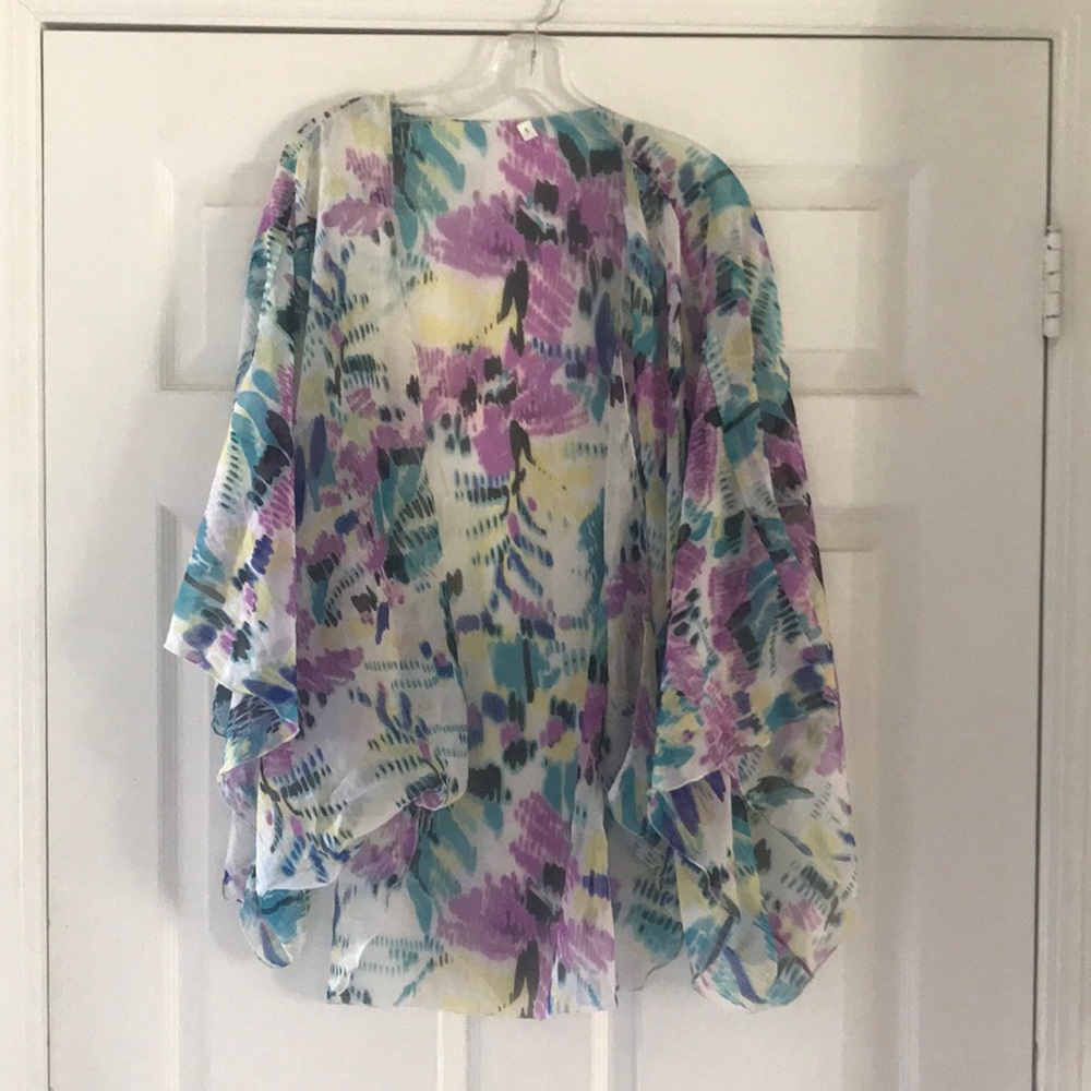Sheer shawl or swim suit cover up